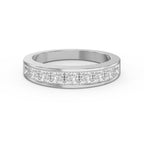 Princess Cut Channel Set Diamond  Band