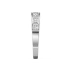Princess Cut Channel Set Diamond  Band