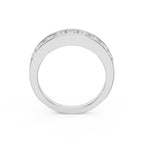 Princess Cut Channel Set Diamond  Band