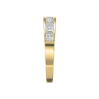 Princess Cut Channel Set Diamond  Band
