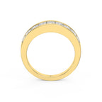 Princess Cut Channel Set Diamond  Band