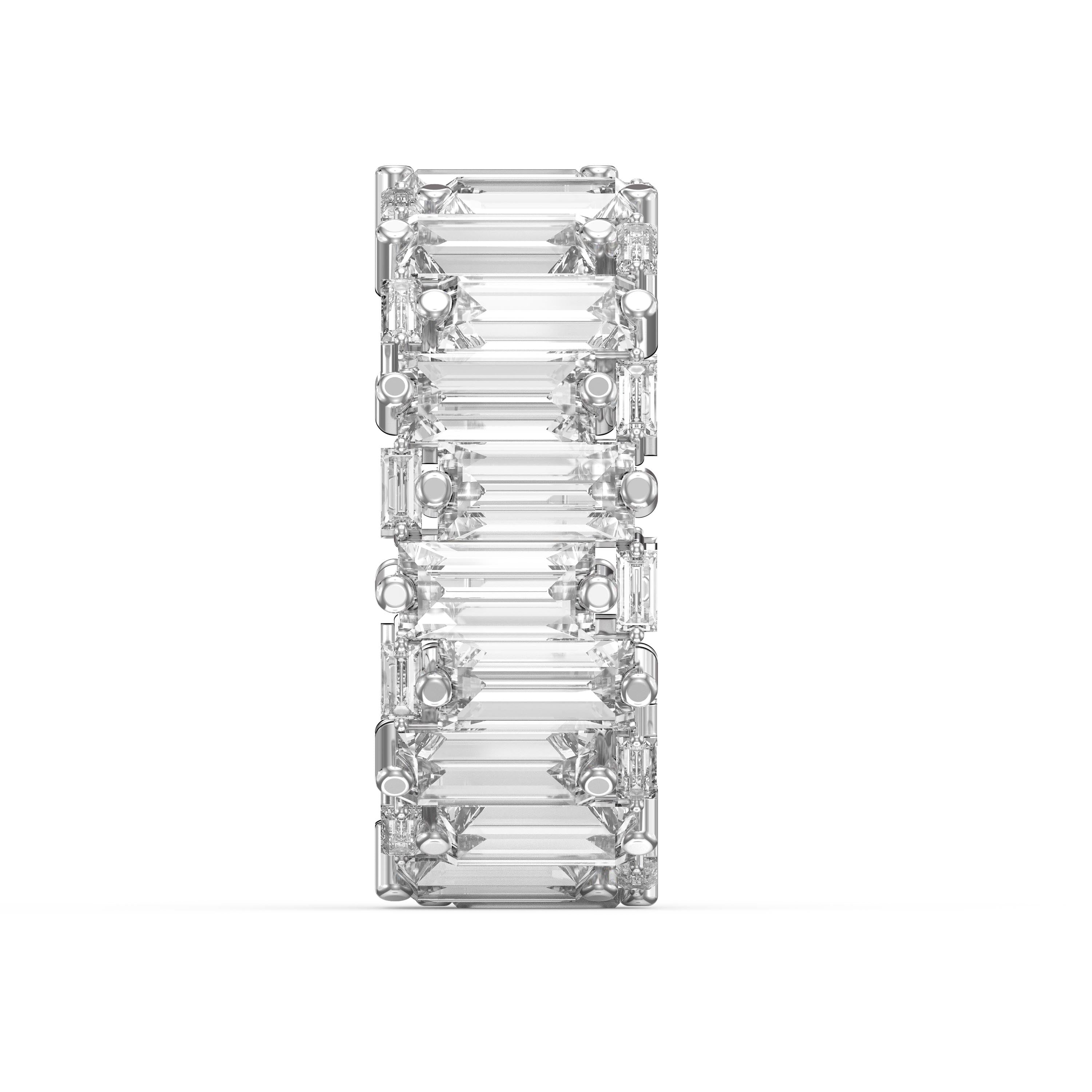 Luxury Wide Anniversary Baguette Diamond Ring