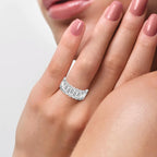 Luxury Wide Anniversary Baguette Diamond Ring