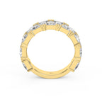 Trillion Cut Diamond In Criss Cross Setting