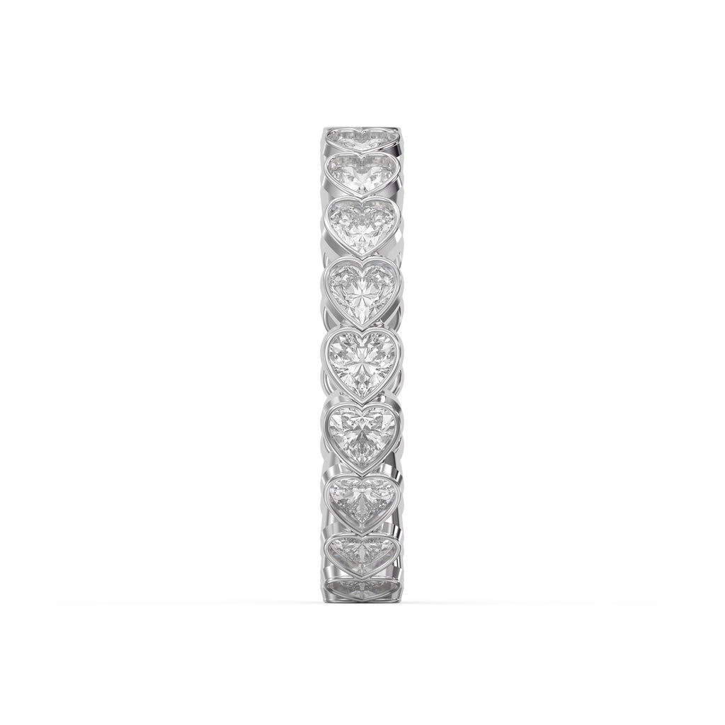 Bezel Setting Heart Shape Diamond Ring