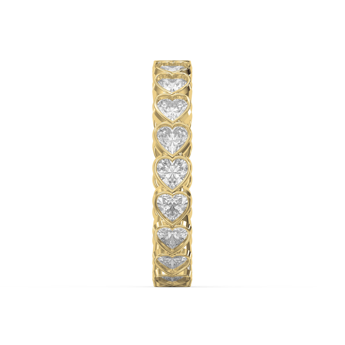 Bezel Setting Heart Shape Diamond Ring