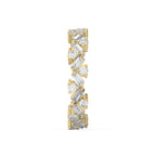 Alternating Baguette & Round Diamond Design Ring