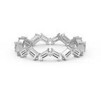 Mordent Zig Zag Baguette Diamond Ring