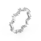 Mordent Zig Zag Baguette Diamond Ring