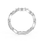 Mordent Zig Zag Baguette Diamond Ring