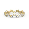 Mordent Zig Zag Baguette Diamond Ring