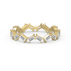 Mordent Zig Zag Baguette Diamond Ring