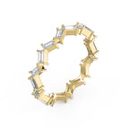 Mordent Zig Zag Baguette Diamond Ring