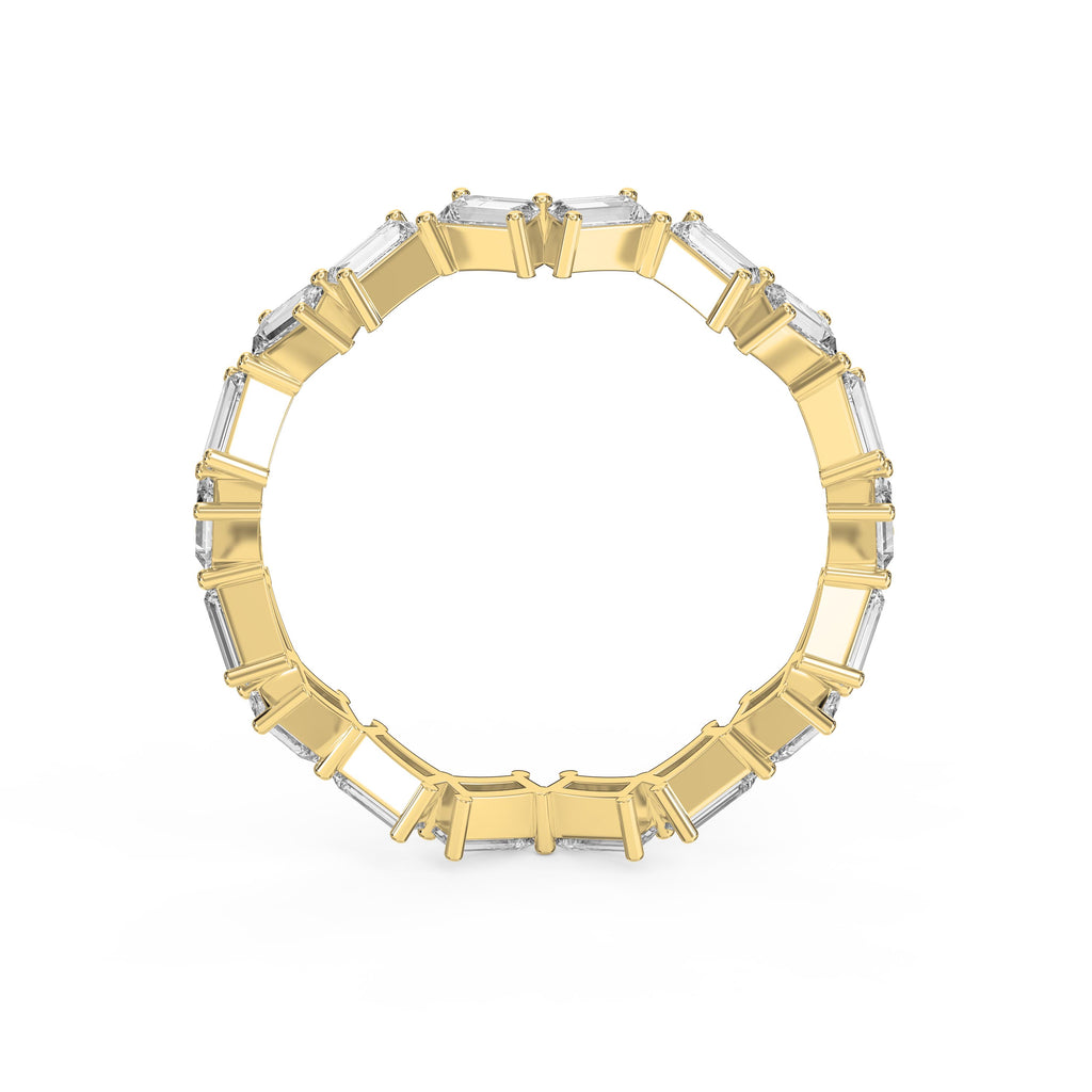Mordent Zig Zag Baguette Diamond Ring