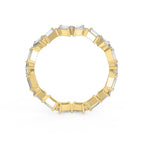 Mordent Zig Zag Baguette Diamond Ring