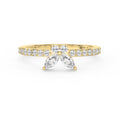 Elegant Floral Marquise and Round Diamond Ring