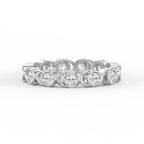 Bezel Setting Round Shape Diamond Ring