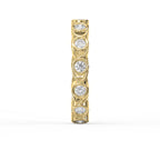 Bezel Setting Round Shape Diamond Ring