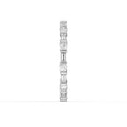 Luxury Round Baguette Cut Diamond Duo Ring