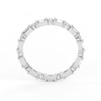 Luxury Round Baguette Cut Diamond Duo Ring
