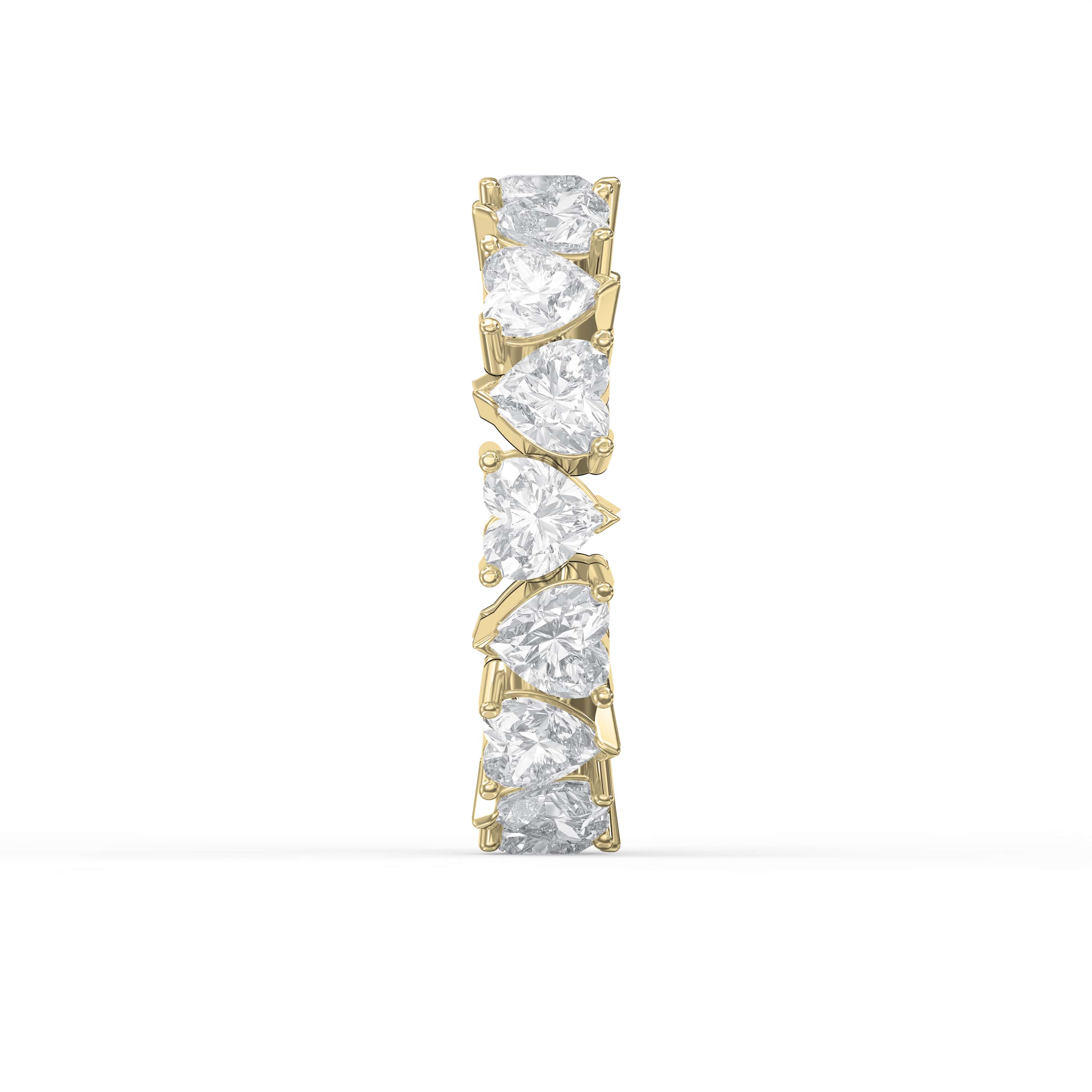 Luxury Heart Shape Diamond Eternity Ring