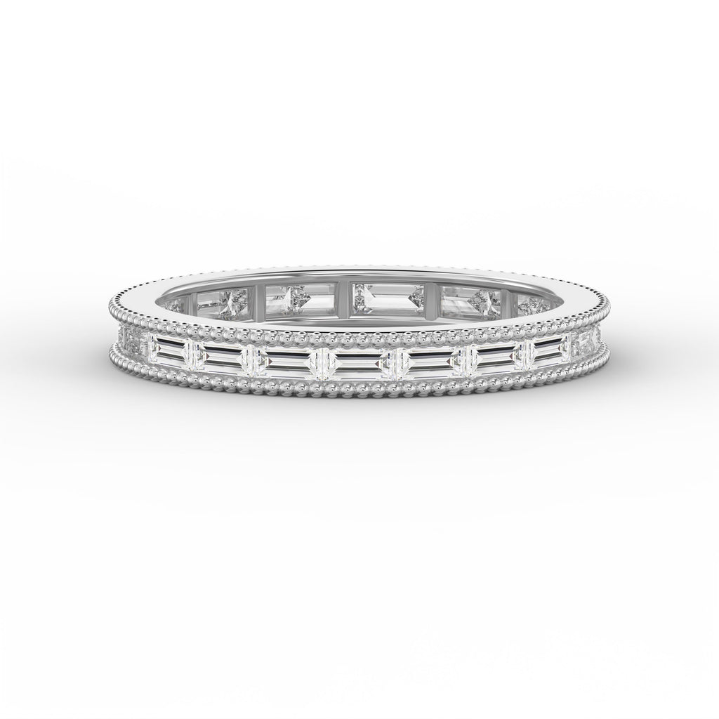 Migraine Detailing Alternating Baguette Cut Ring