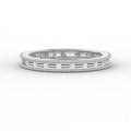 Migraine Detailing Alternating Baguette Cut Ring