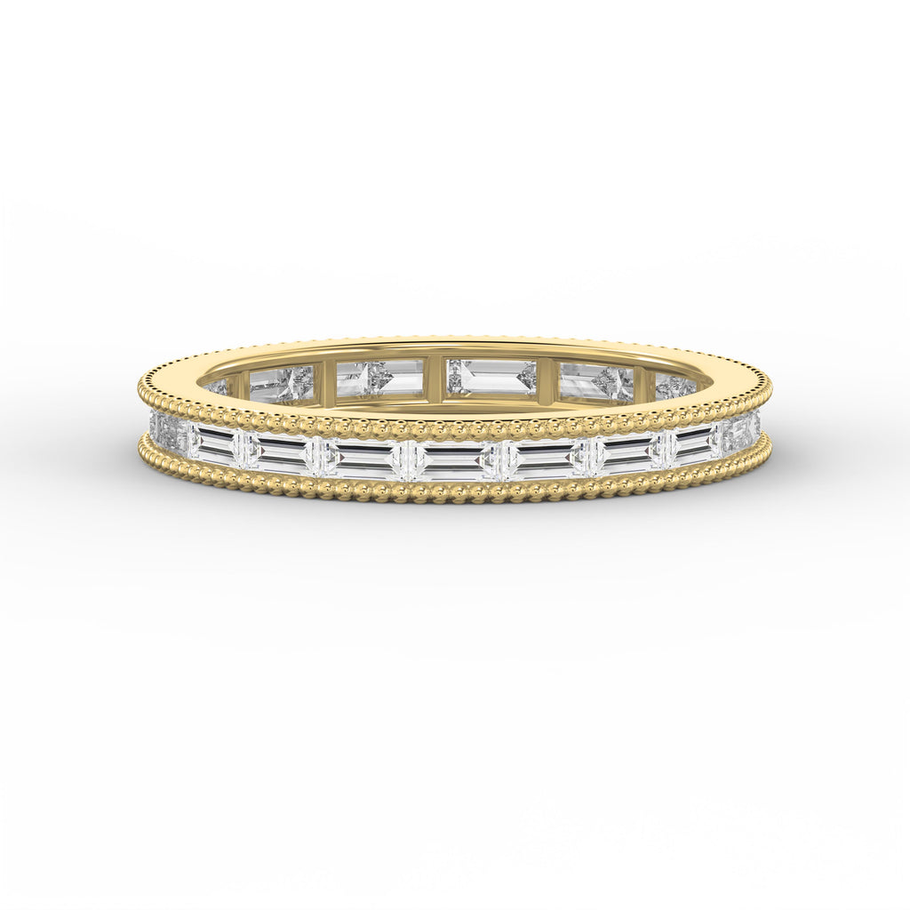 Migraine Detailing Alternating Baguette Cut Ring