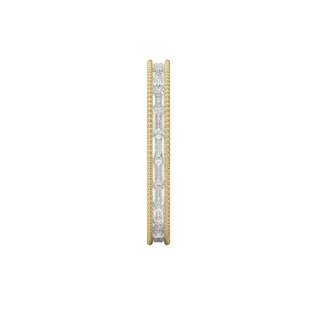 Migraine Detailing Alternating Baguette Cut Ring