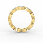 Bezel Set Pear Cut Diamond Ring