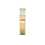 Channel Set Round Diamond Half Ring