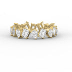 Two Shape Diamond Full Circle Ring