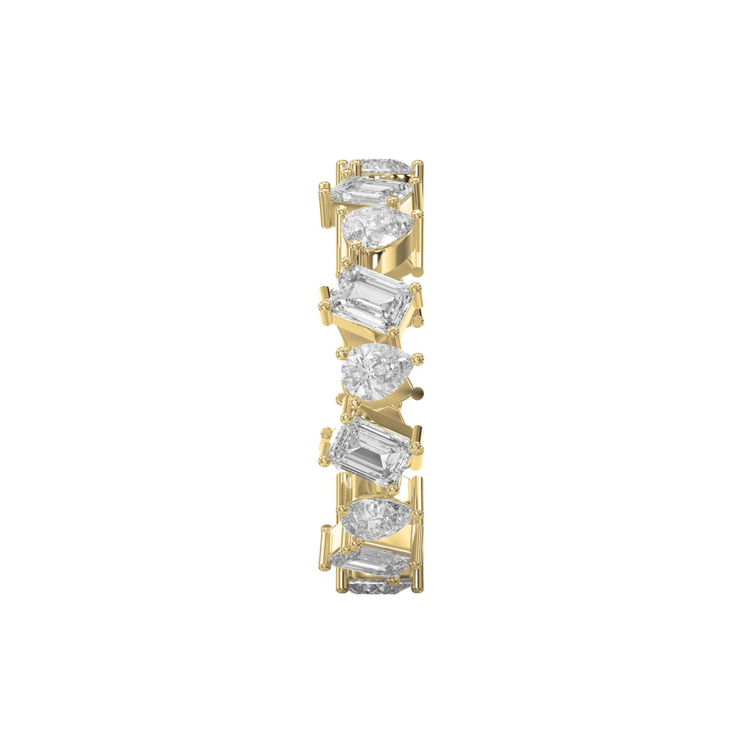 Two Shape Diamond Full Circle Ring