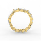 Contemporary Three Shape Diamond Ring