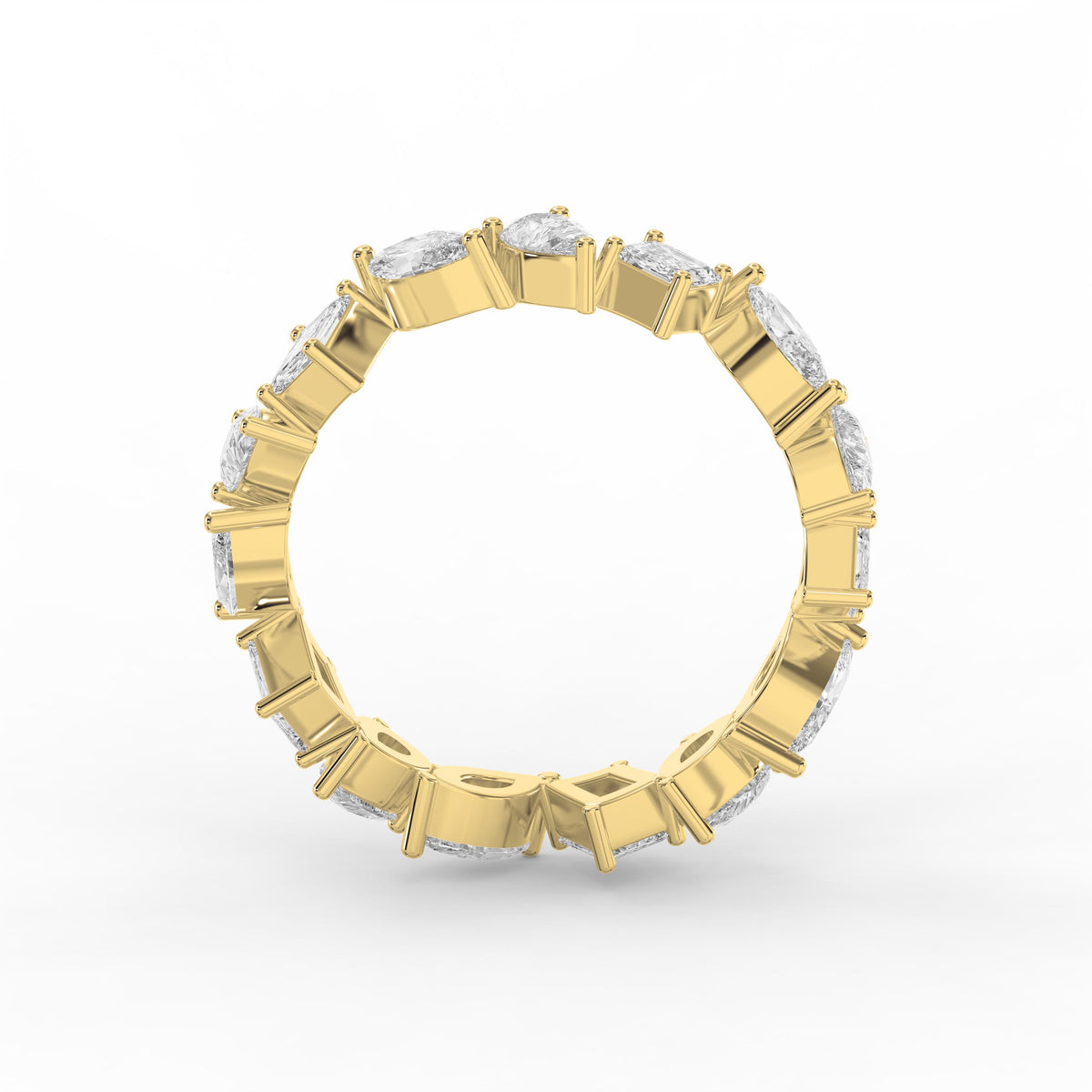 Contemporary Three Shape Diamond Ring