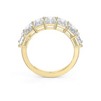 Luxury Radiant Cut Diamond Half Design Ring
