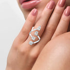 Forward Stackable 4 Stone Design Fashion ring