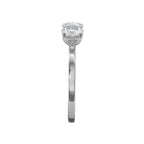 Three-Stone Round Brilliant-Cut Diamond Fashion Ring