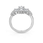 Luxury Statement Floral Diamond Design Fashion Ring