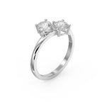 Toi et Moi Ring with Two Round Brilliant Diamonds