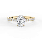 Oval Cut Lab Grown Diamond Engagement Ring