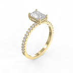 Radiant Cut Lab Grown Diamond Engagement Ring