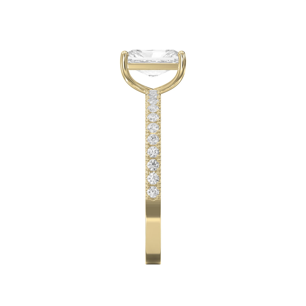 Radiant Cut Lab Grown Diamond Engagement Ring