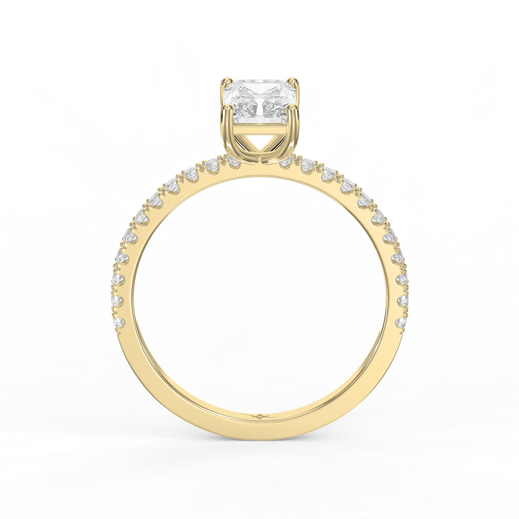Radiant Cut Lab Grown Diamond Engagement Ring