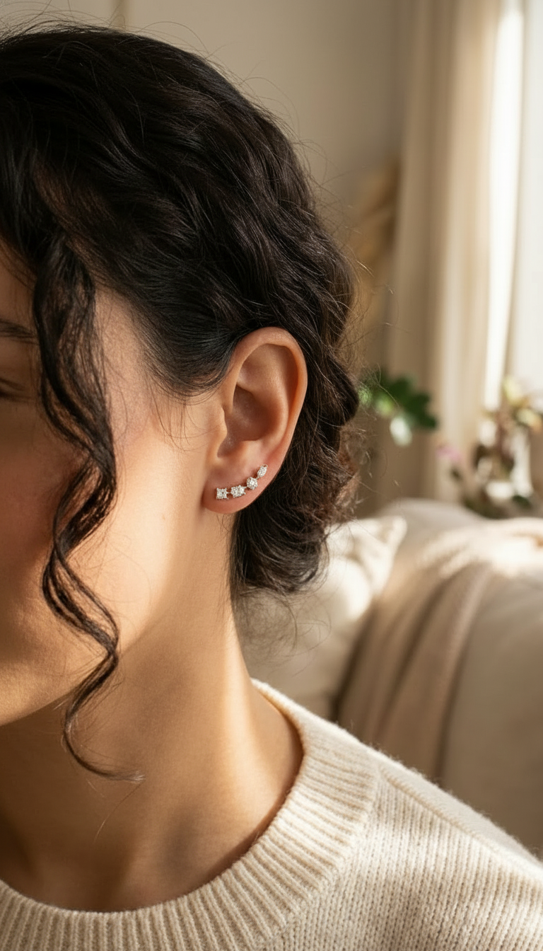 Shooting Star Climber Fashion Earring