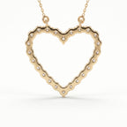 Classic Heart Shape Design Round Brilliant Diamond Pendant