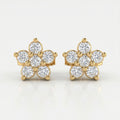 Luxury floral diamond earrings displayed in premium gift box for elegant jewelry gifting presentation