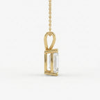 Emerald Cut Diamond Pendant Necklace