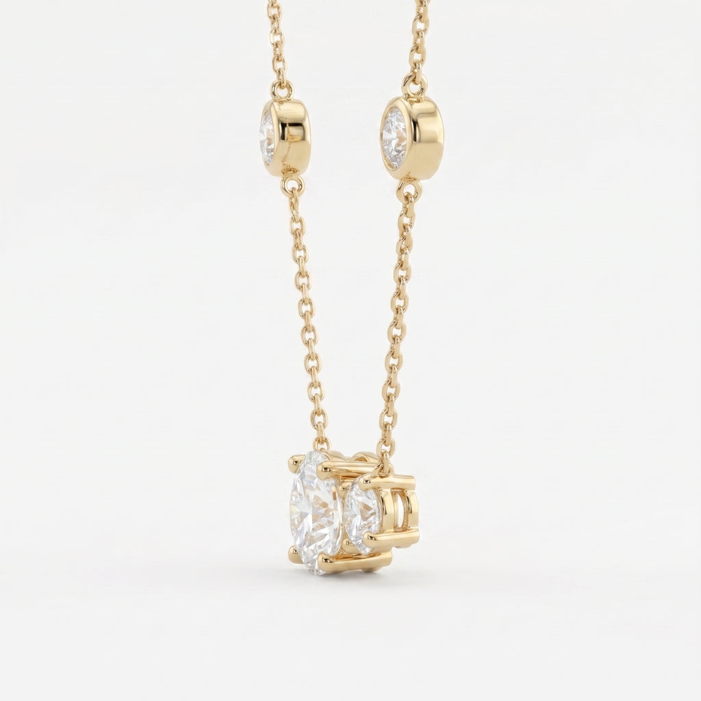 Round Diamond Minimalist Luxury Pendant