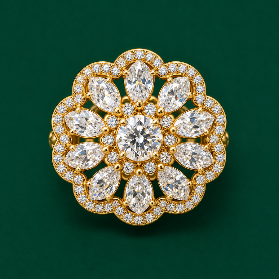 Marguerite Cluster Ring